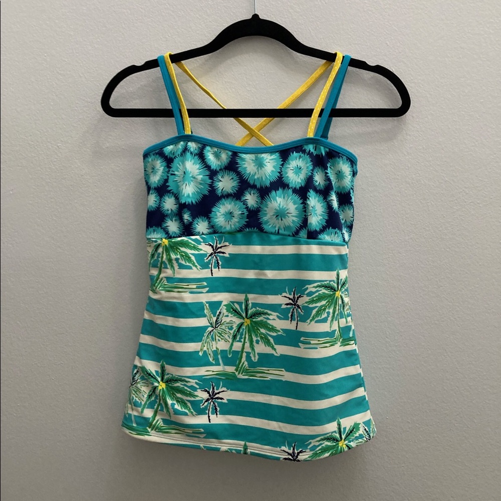 Lime Ricki Tankini Swim Top